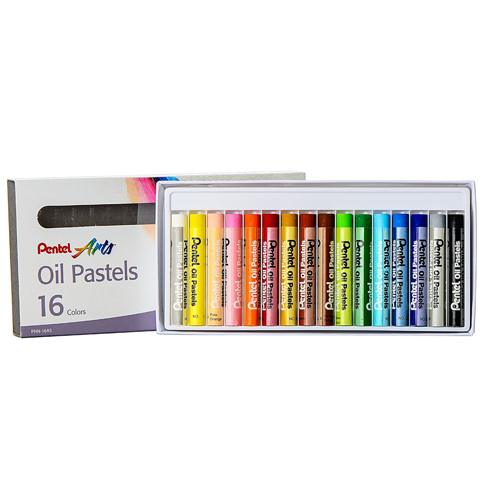 Sáp dầu Pentel 50 màu PHN50 - mầu sáp Nhật, phấn dầu Pentel - Soleil Home