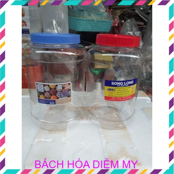 Lọ nhựa - Hộp nhựa - keo đựng thực phẩm, đồ khô dung tích 3,5L - 5L - 7L - 10L hàng Việt Nhật