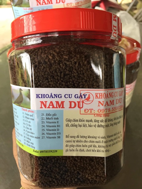 Khoáng chất dành cho cu gáy