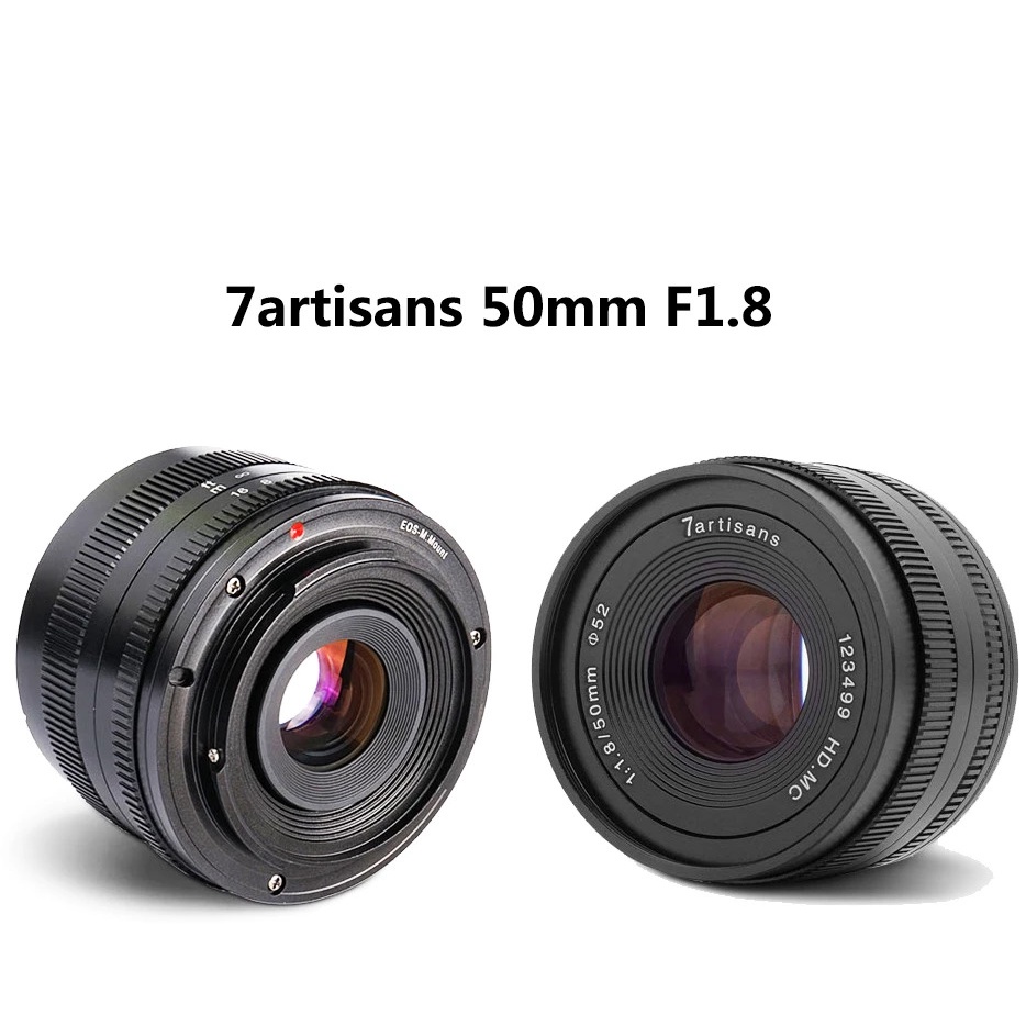 (CÓ SẴN) Ống kính 7Artisans 50mm F1.8 Mark II chân dung giá rẻ cho Fujifilm, Sony, M4/3 Olympus/Panasonic và Canon EOS M