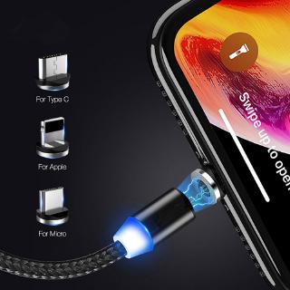 Cáp sạc cổng type C có đèn LED cho iPhone Android