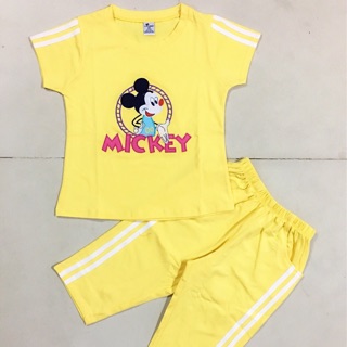 Bộ thun Mickey bé gái