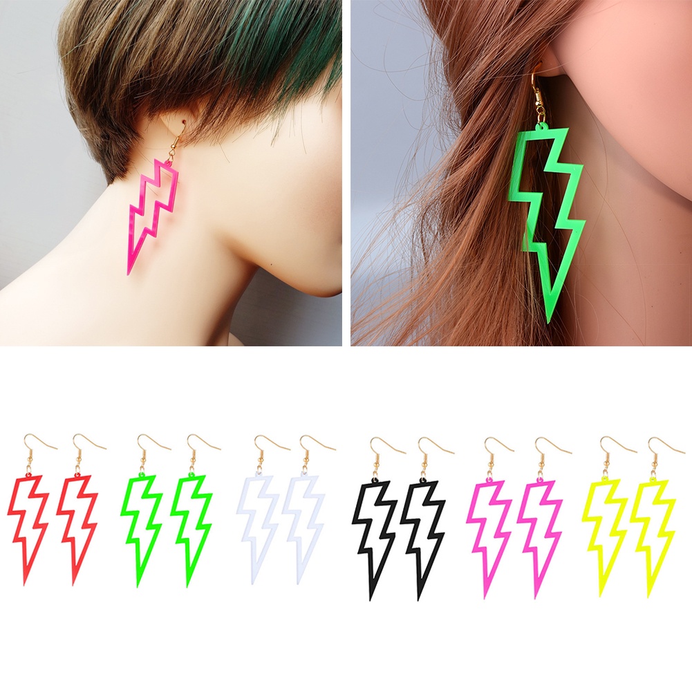 Set 2 Khuyên Tai Nữ Hình Tia Chớp Thời Trang