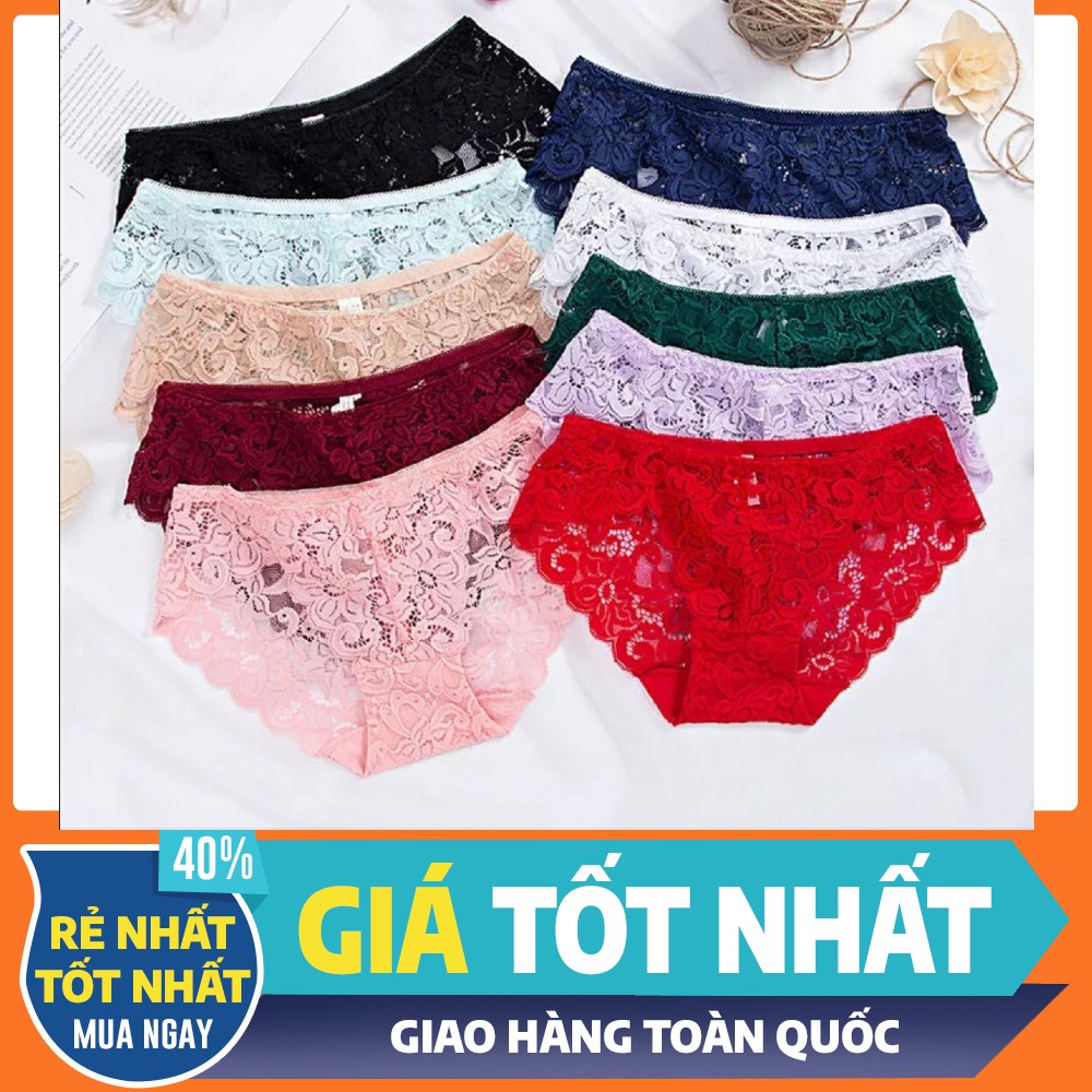 Quần lót nữ Combo 10 chiếc quần ren 153  Lót ren gợi cảm sexy