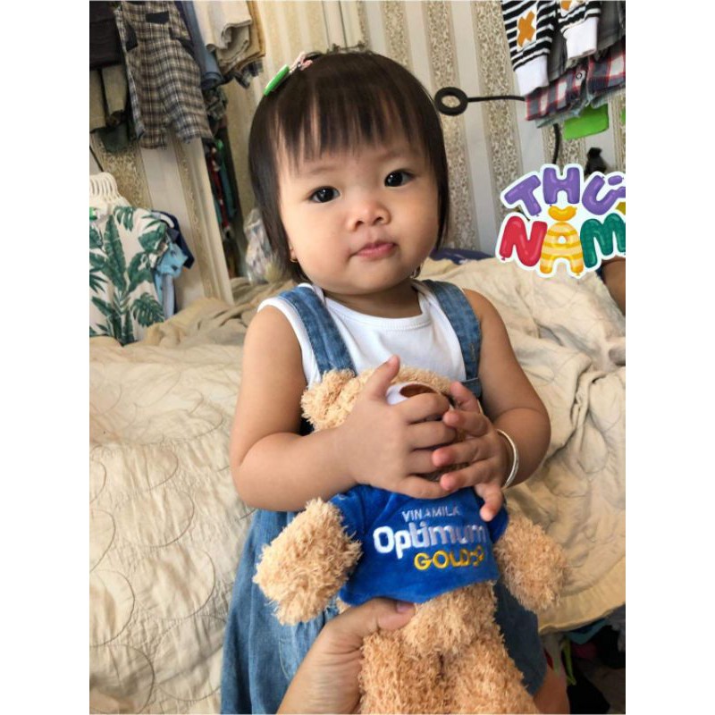 Gấu bông mềm mịn cho bé 39×15cm
