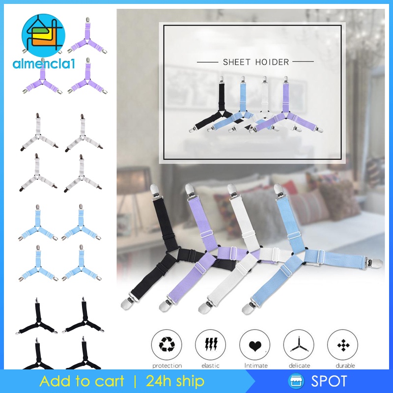 Set 4 Dây Đai Kẹp Cố Định Ga Giường Tiện Lợi