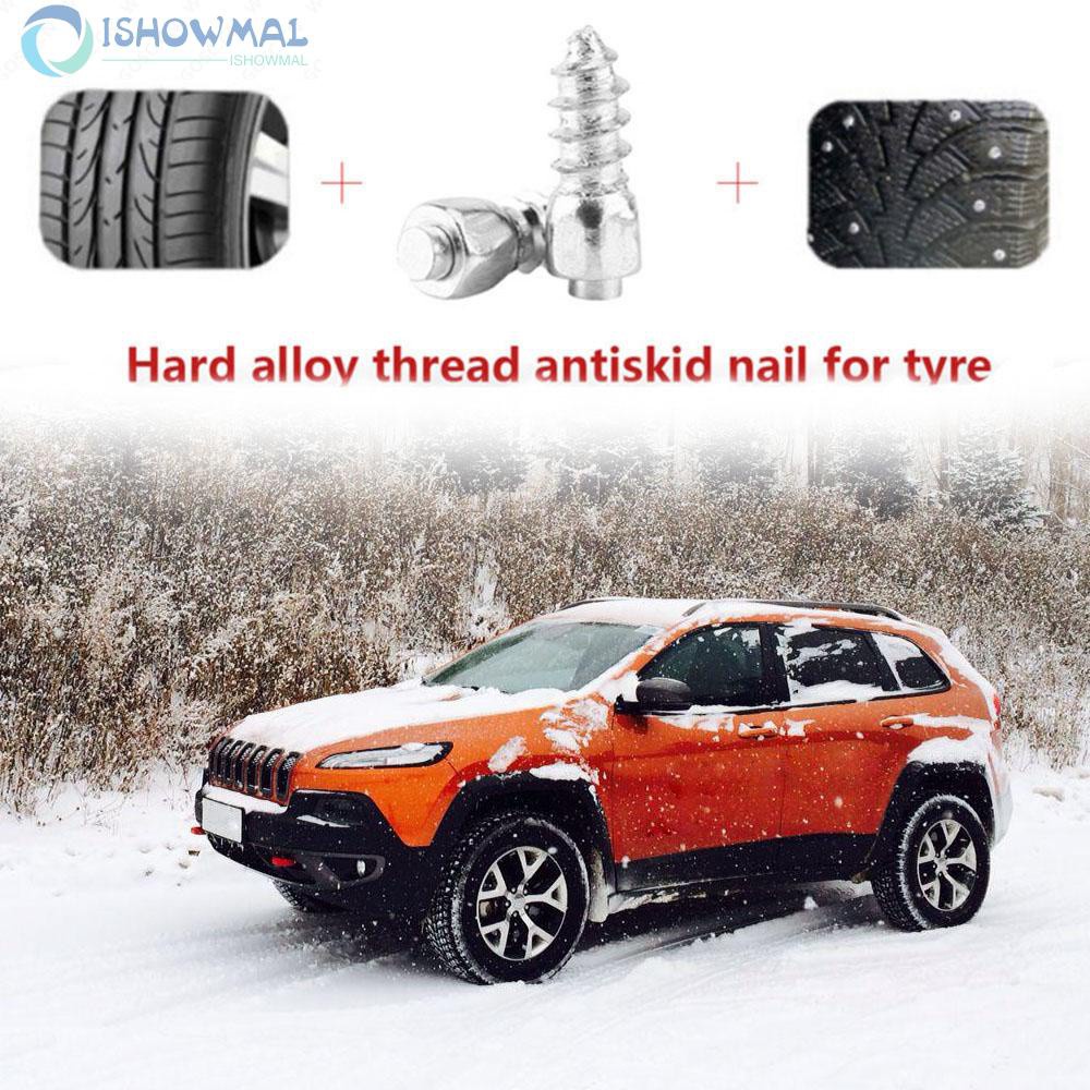 100Pcs Car/Truck/ATV Screw In Tire Stud Snow Spikes Racing Track Tire Ice Studs