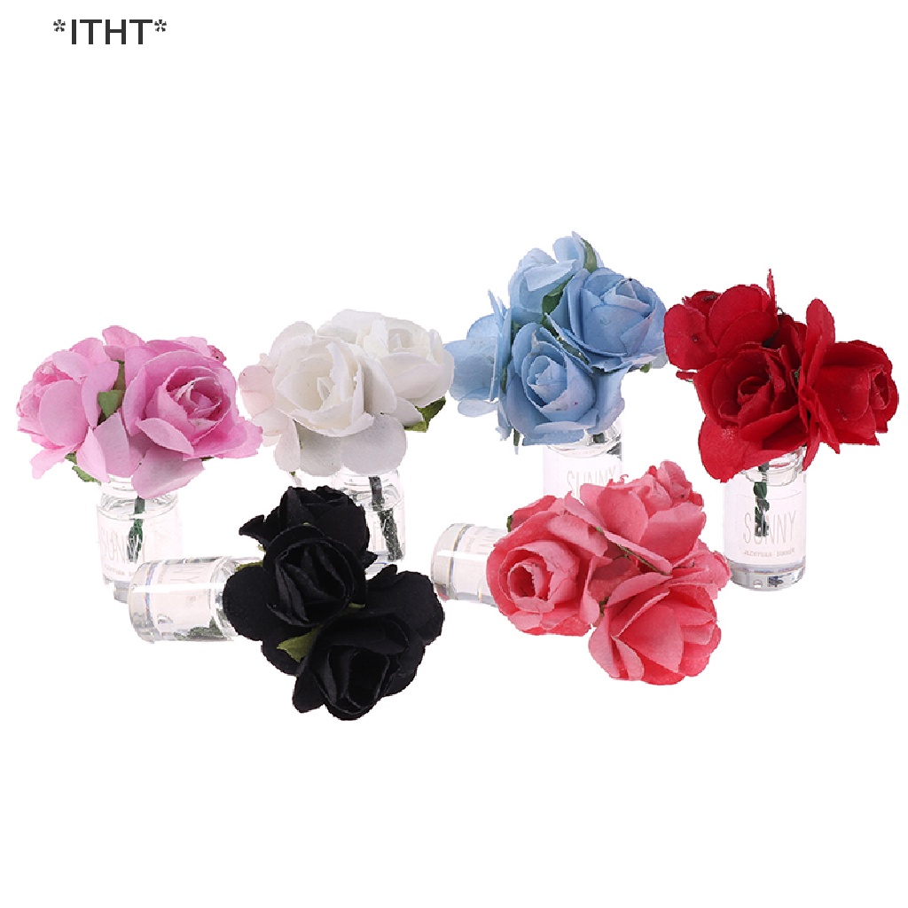 Chậu Kính Trồng Cây Mini Tỉ Lệ 1 / 12 Trang Trí Nhà Búp Bê