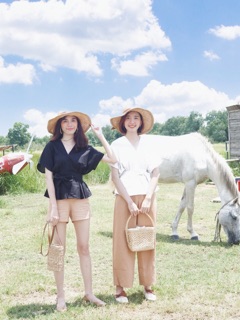 Áo linen cột nơ ( S M )