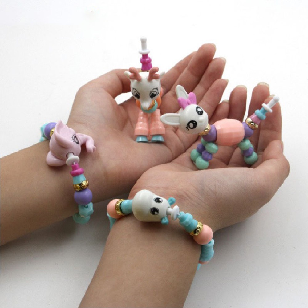 [Twisty Petz Voi] Vòng đeo tay cho bé gái biến hình thú cưng làm trang sức, đồ chơi bằng chuỗi hạt nhựa - New4all