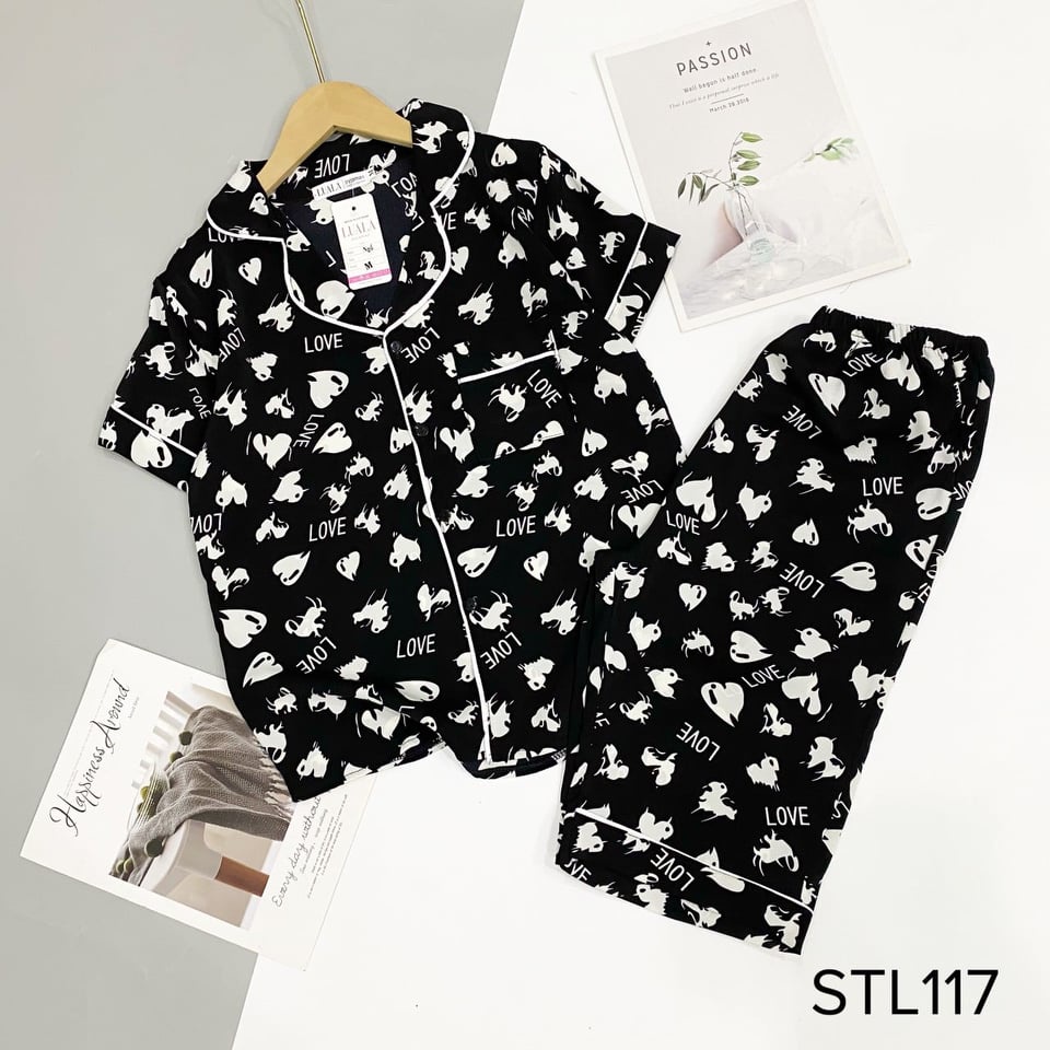 Bộ Pijama lửng mặt nhà chất Mango cao cấp có size | BigBuy360 - bigbuy360.vn