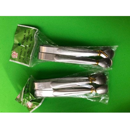 Dụng cụ kẹp thức ăn inox (giá 1 gói 2 cái)