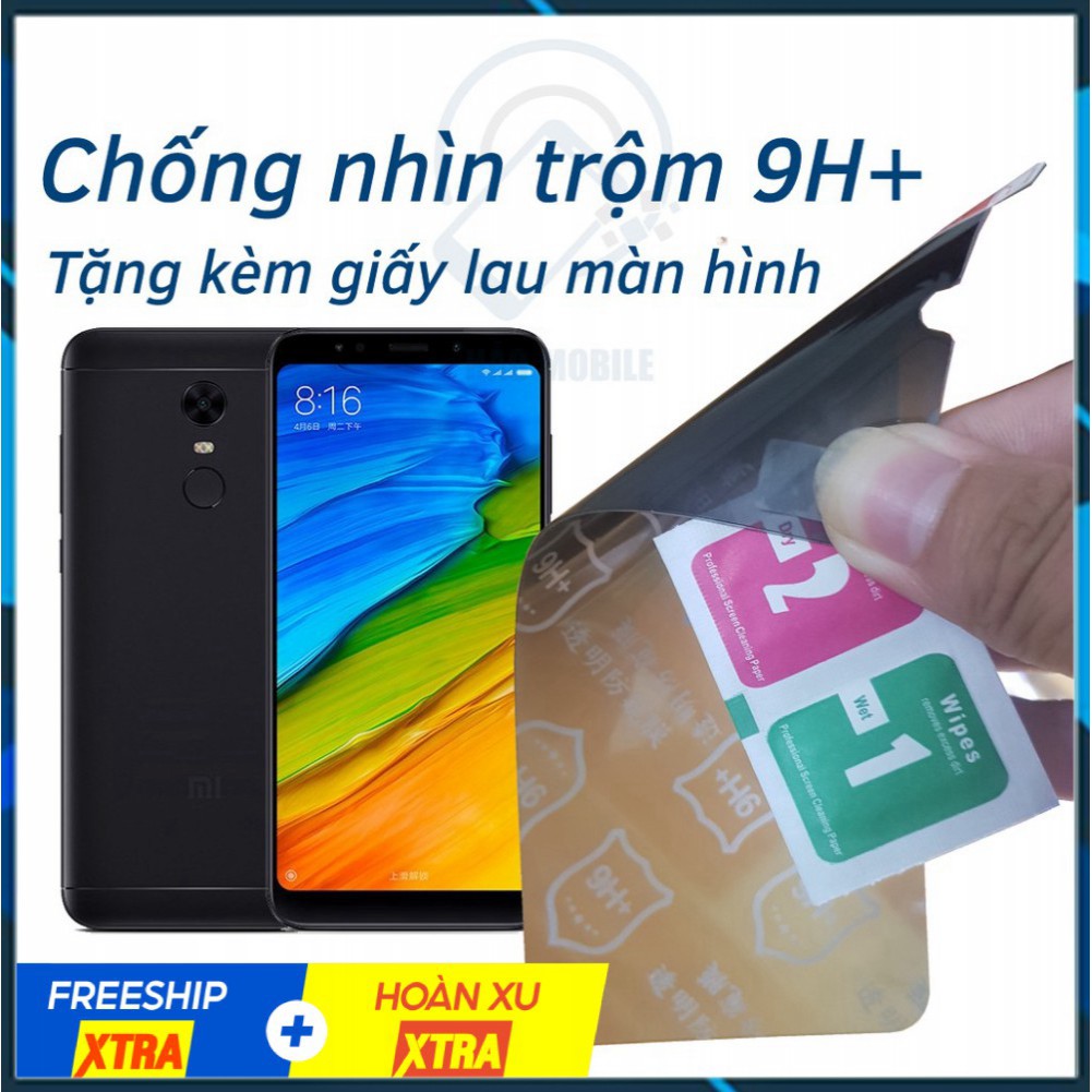 Dán chống nhìn trộm Xiaomi Mi 2, Mi 3, Mi 4, 4c, 4s, 5, 5c, 5s, 5s Plus - Dán cường lực dẻo nano 9H+