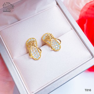 Bông tai nữ hình chiếc dép đính đá thiết kế cao cấp Orin T816