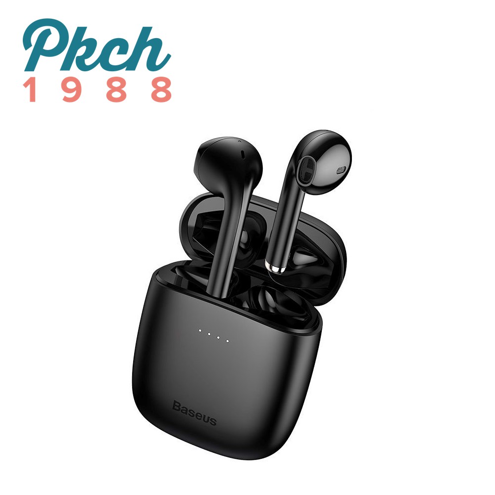 Tai nghe không dây kèm kén sạc hỗ trợ cảm biến, tích hợp Mega-BASS chính hãng BASEUS W04