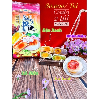 [ANVATVUMAP NHÀ LÀM 100%] Bánh Bía Tứ Quý (4 Cái) 4 Hương Vị Cực Ngon