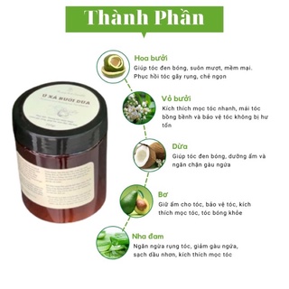 COMBO CỐT GỘI BỒ KẾT - Ủ XẢ BƯỞI DỪA ( Tặng dưỡng mi + xịt bưởi )