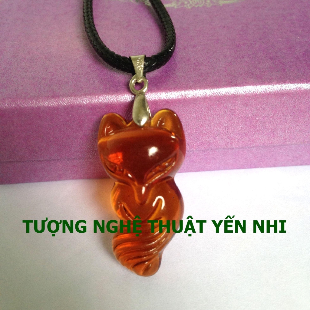 Dây chuyền Pha lê mặt Hồ ly ( mang lại tình duyên hạnh phúc)