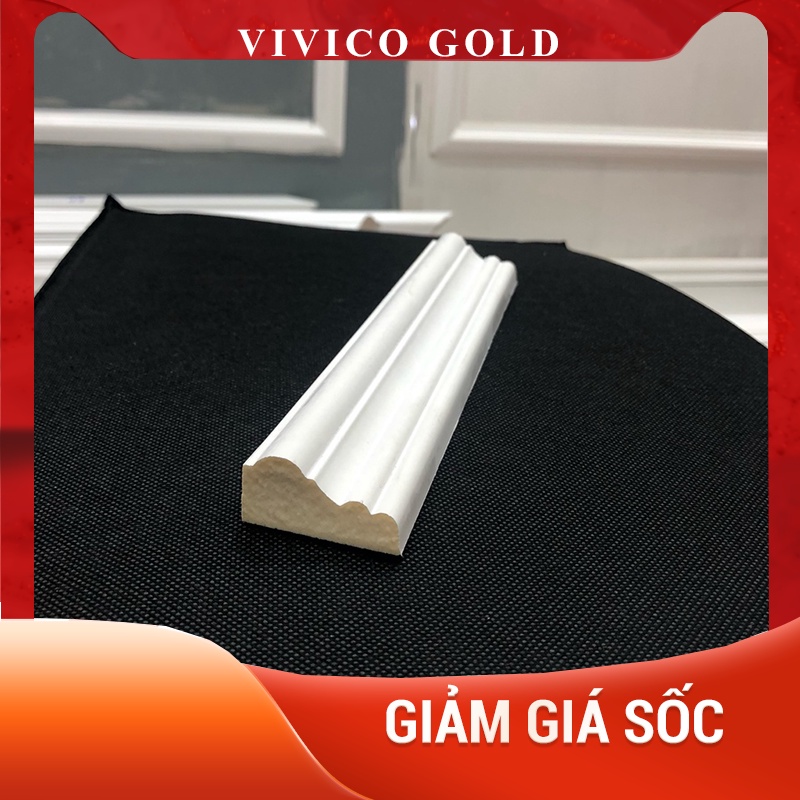 Phào Chỉ Lệch Nhựa Xốp PU Trơn Bản 4cm Dài 1,2m Dùng Trong Thi Công Phào Chỉ