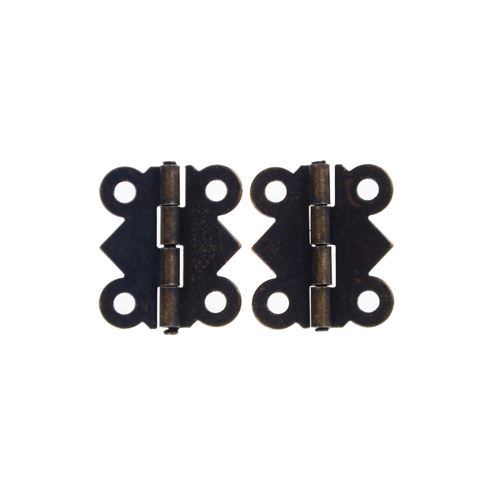 Set 12 Bản Lề Hình Bướm Mini Bằng Đồng