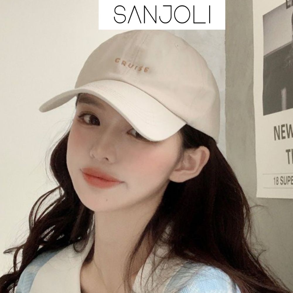 Mũ lưỡi trai C SANJOLI Nón kết thêu chữ CRUISE chất kaki cao cấp form unisex nam nữ NO005
