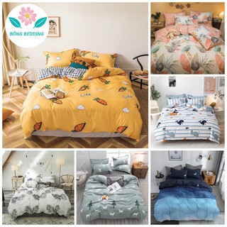 Bộ Chăn Ga Gối Cotton Poly Nhập Khẩu Chần Phao 5 Món ( Được Chọn Mẫu)