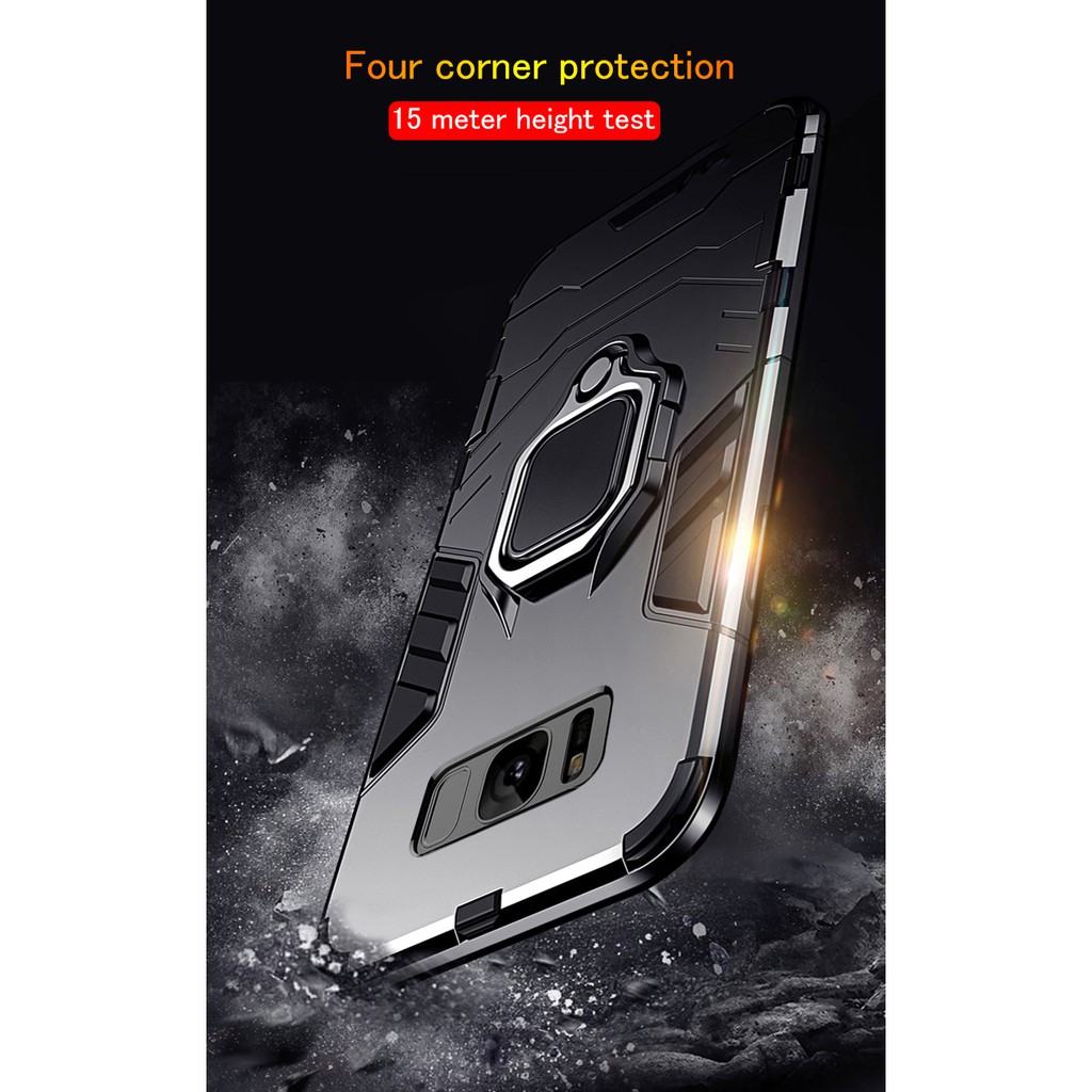 Ốp điện thoại tích hợp giá đỡ và đế nam châm cho Samsung Galaxy S8+ S9 Plus S10 + Plus S 10e Note 10+ Plus Note 9