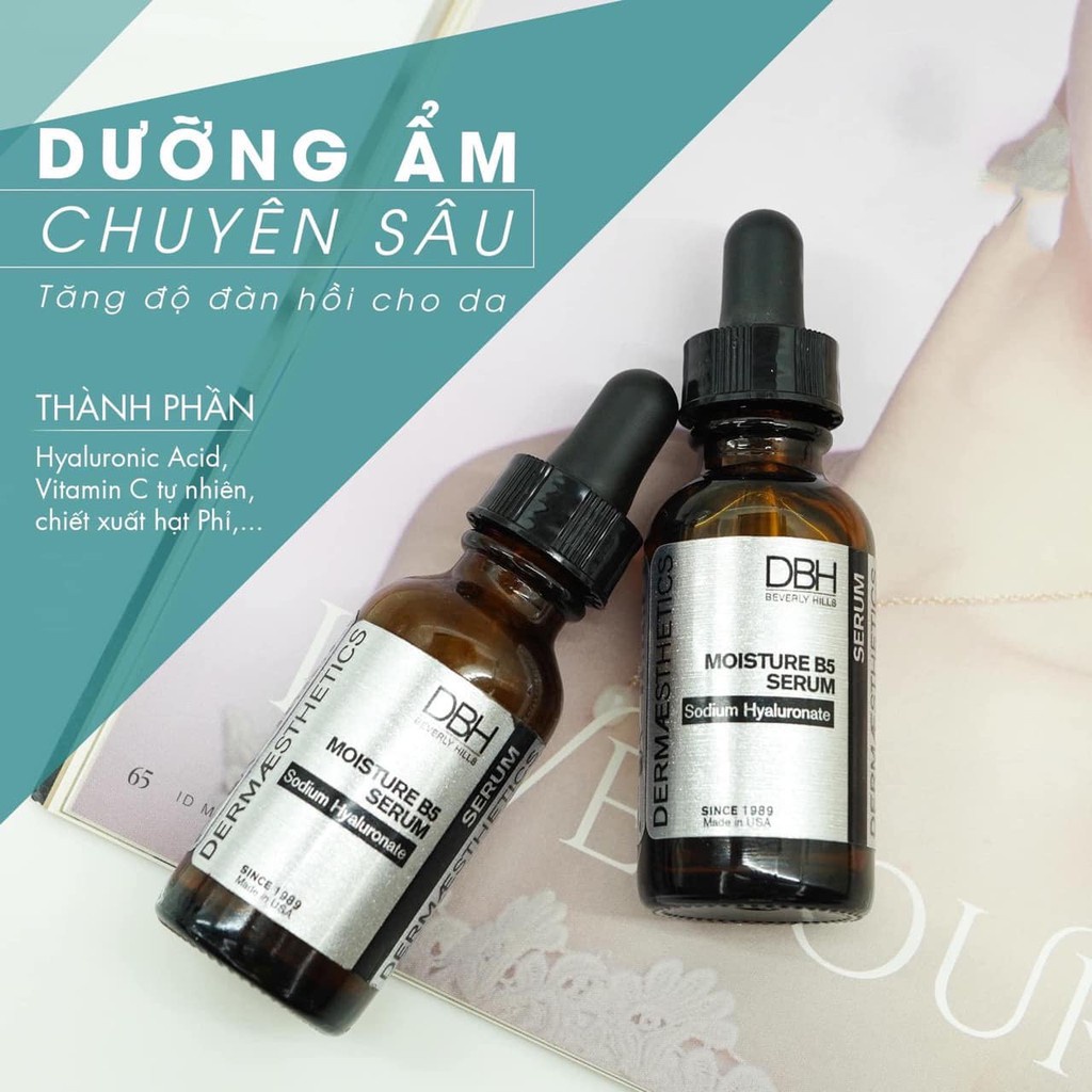 DBH Moisture B5 Serum Sodium Hyaluronate Tinh chất hỗ trợ phục hồi tái tạo da 29.57ml