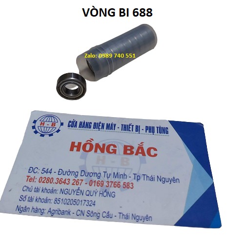 02 Vòng bi 688 RBI - Vòng bi thay thế cho bạc quạt