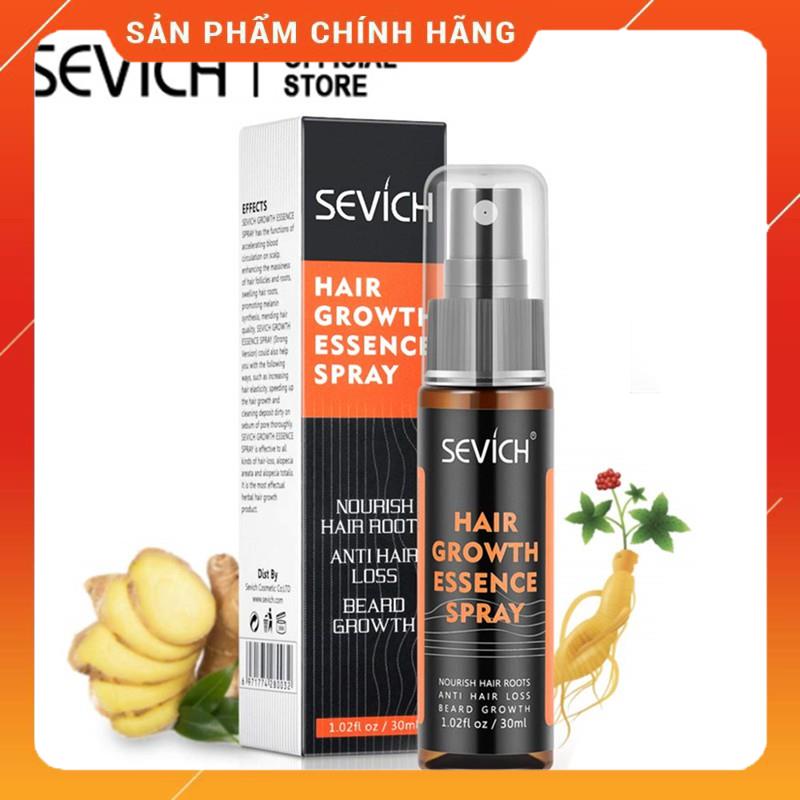 Tinh Chất Xịt Kích Mọc Tóc SEVICH Chiết Xuất Gừng Kháng Khuẩn 30ml