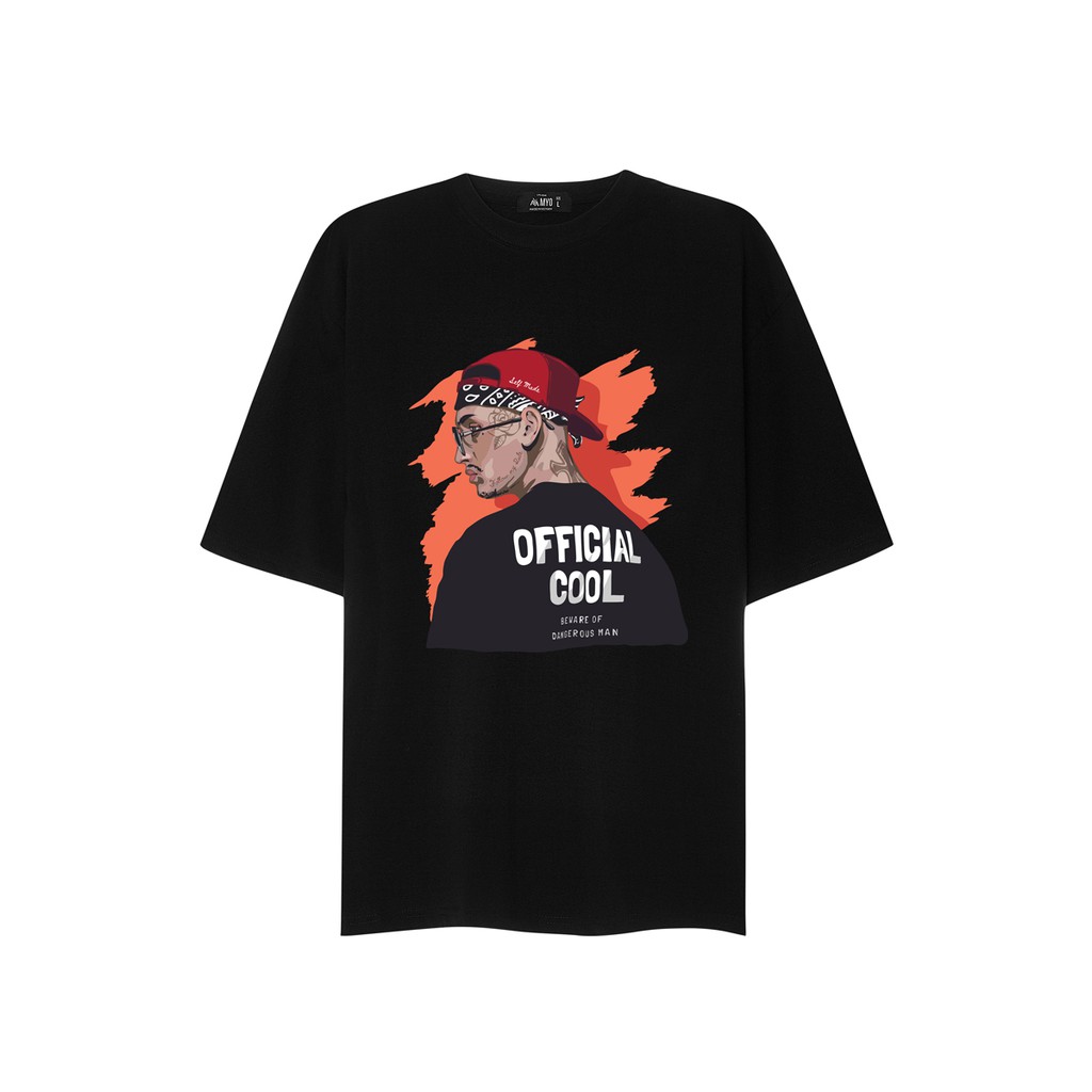 Áo Oversize Nam MYO Vải Cotton In Hình Offical Cool
