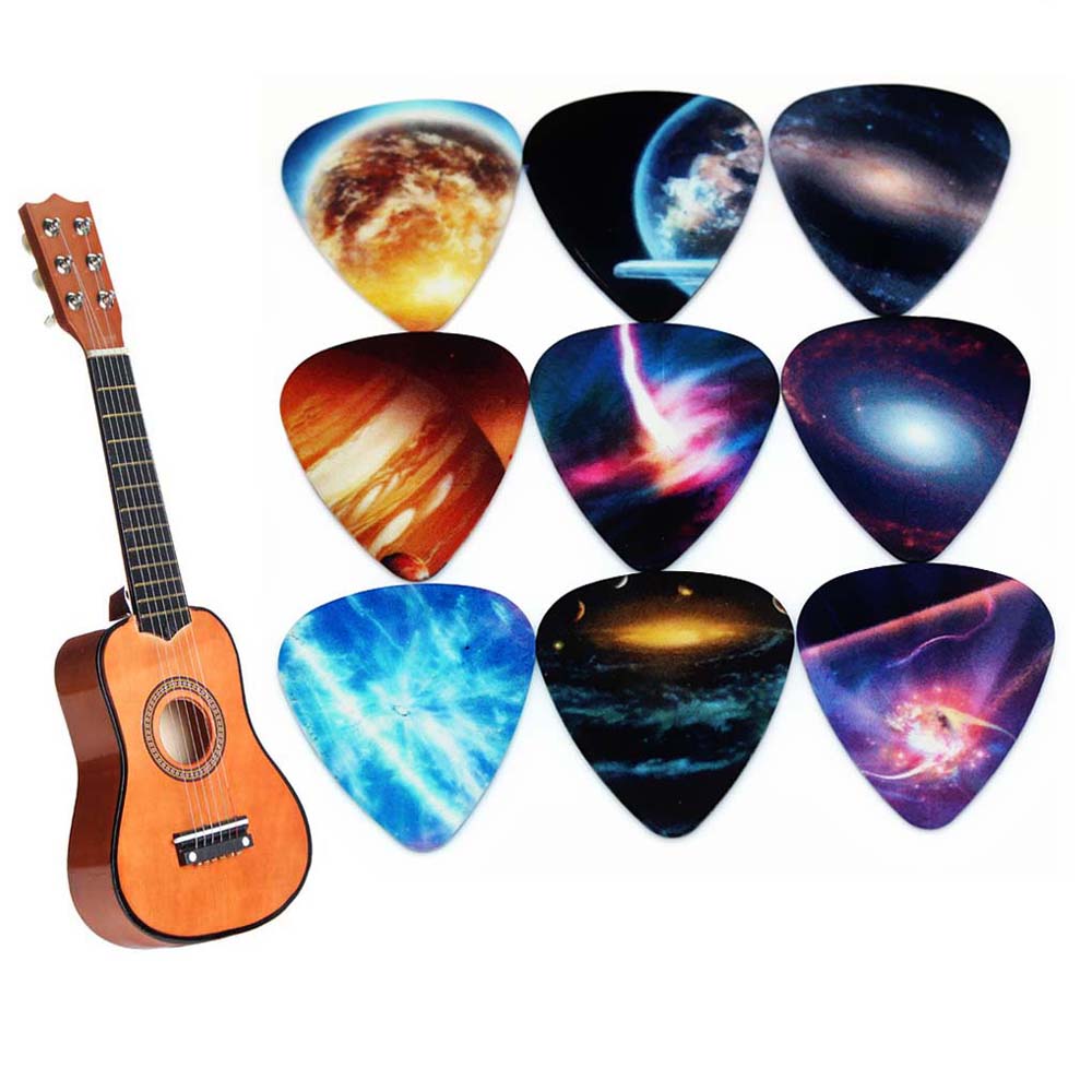 Set 10 Miếng Gảy Đàn Guitar Nhiều Màu 0.46mm 0.71mm 1.0mm