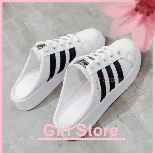 Giày sục nữ thể thao ADIDAS tem vàng superstar siêu xinh bản đẹp full box bill