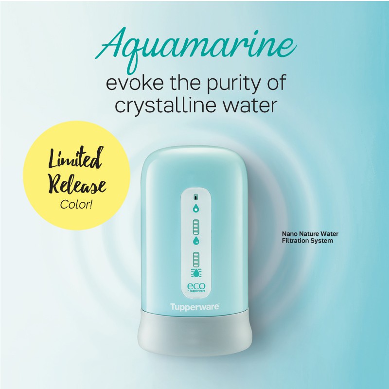 Máy lọc nước công nghệ cao Nano Nature Aqua Tupperware loại bỏ clo kim loại vi khuẩn bảo hành chính hãng 2 năm