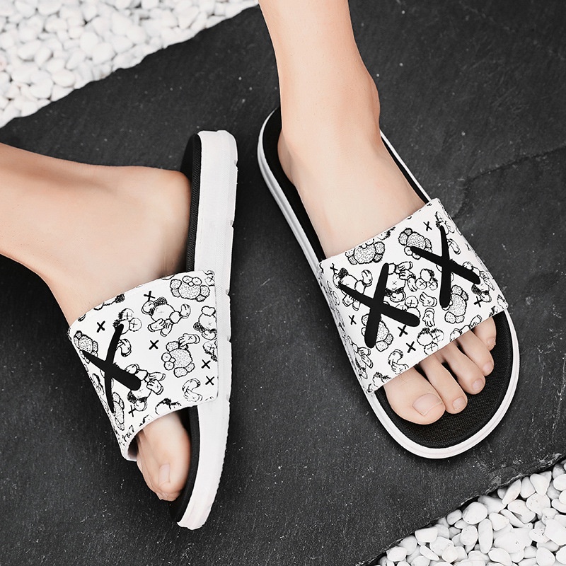 Dép quai ngang thời trang nam nữ Kaw XX phong cách ulzzang hàn quốc siêu Hot đi cực êm chân TH-21