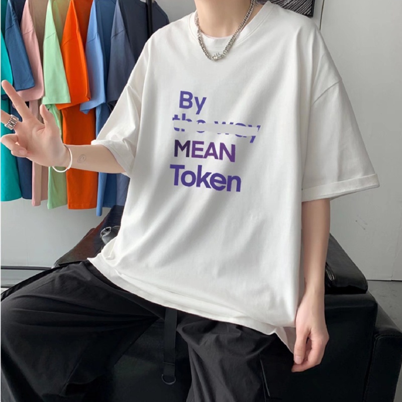Áo Thun Tay Ngắn Dáng Rộng In Họa Tiết Hoạt Hình Phong Cách Hip Hop Hàn Quốc Thời Trang Mùa Hè Cho Nam Và Nữ size M-5XL