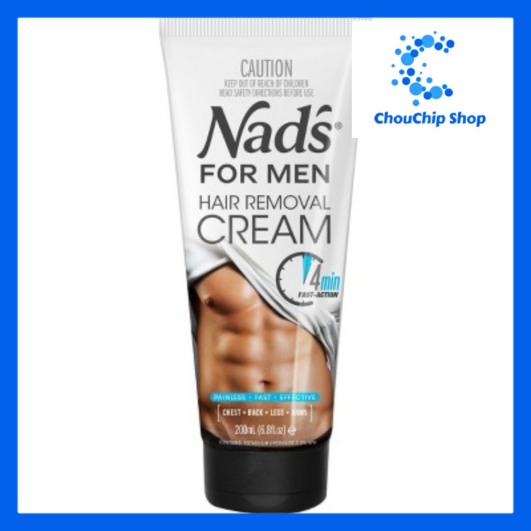 Kem tẩy lông cho nam Nad's For Men Hair Removal Cream 200ml