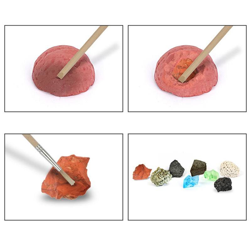 Bộ Đồ Chơi Khai Quật Đá Nhiều Màu Sắc Dành Cho Trẻ Em