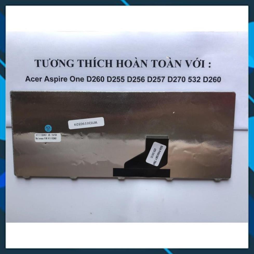 ⚡️[Loại xịn]  Bàn Phím Cho Acer Aspire One D255 D257 Đen- Bảo Hành 12 Tháng Toàn Quốc Hàng Mới | BigBuy360 - bigbuy360.vn
