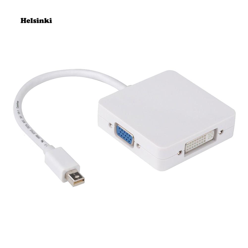 Cáp Chuyển Đổi 3 Trong 1 Dp Thunderbolt Sang Dvi Vga Hdmi Cho Macbook