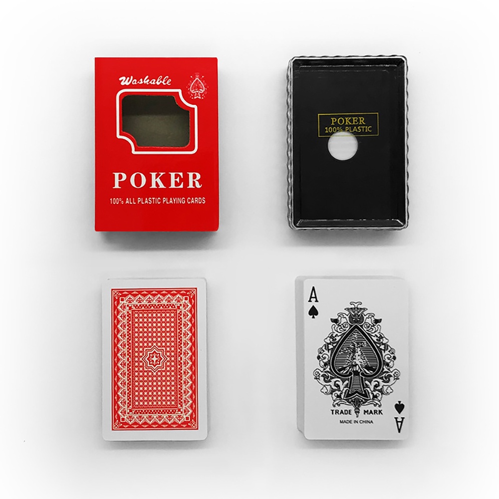 Bộ Bài Tây Poker Nhựa PVC Giá Rẻ WASHABLE 57x87 Chất Liệu Chống Thấm Nước Có Thể Uốn Cong Mà Không Gãy BT7
