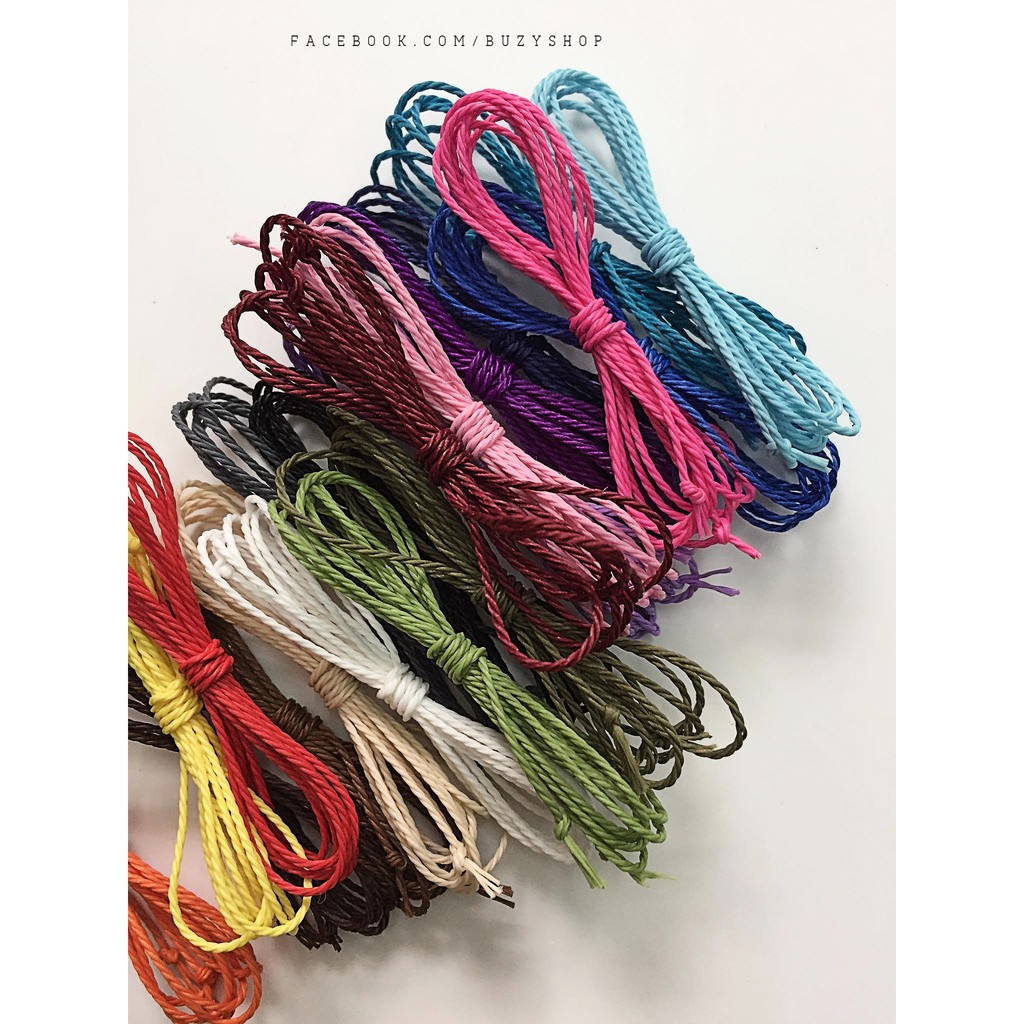 Dây xoắn nhựa 1mm, làm vòng tay