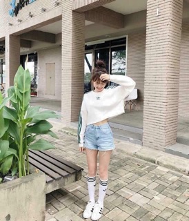 Tất adidas nữ cao cổ