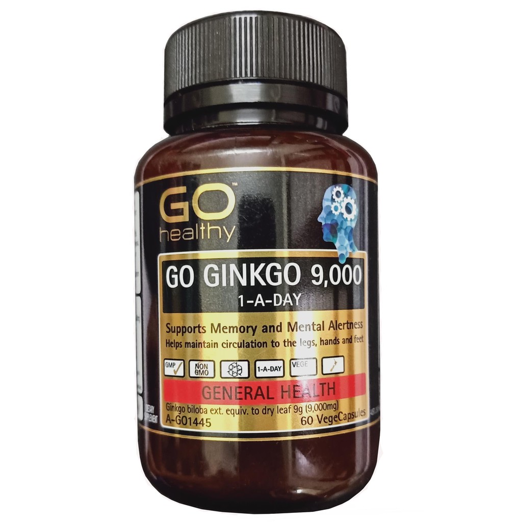 Viên uống bổ não hàm lượng cao nhất Úc - Go Healthy Ginkgo 9000mg