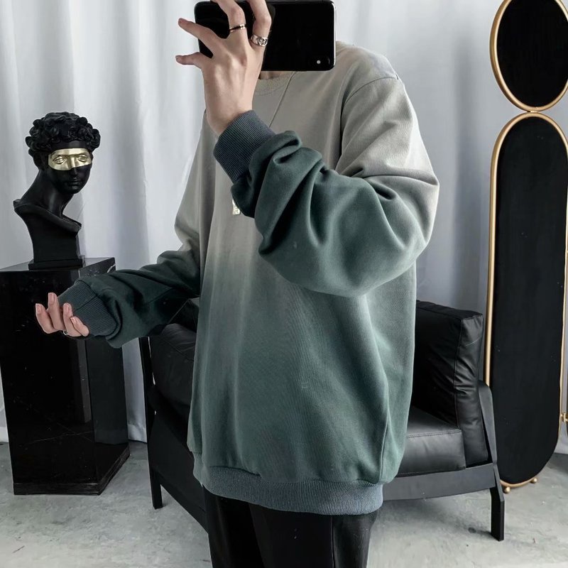 Áo sweater nam form rộng, Áo sweater nam form rộng unisex màu loang tay dài mặc nhà đi chơi thời trang ulzzang hàn quốc | BigBuy360 - bigbuy360.vn