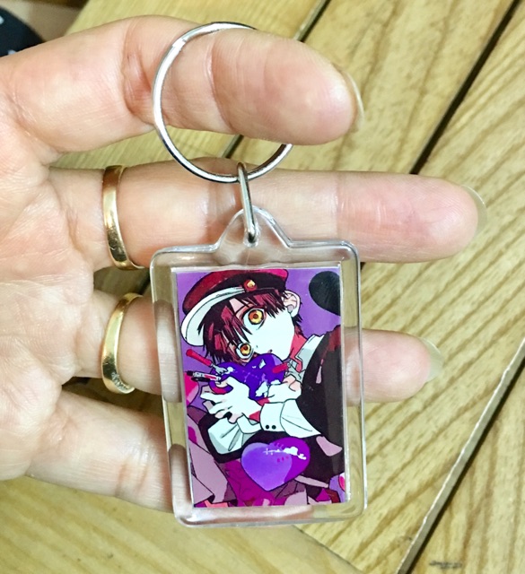 Móc khoá mica jibaku shounen hanako-kun in 2 mặt ảnh khác nhau