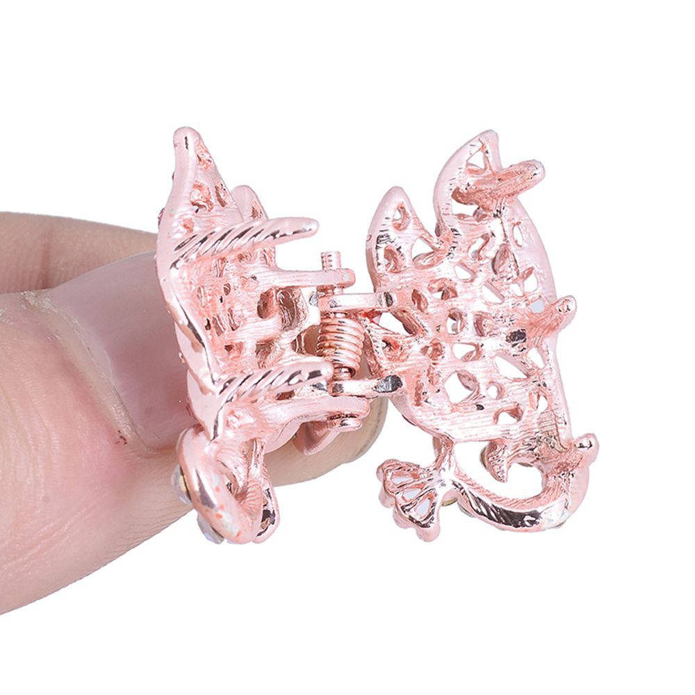 Kẹp tóc hình chim công đính kim cương giả xinh xắn dành cho nữ