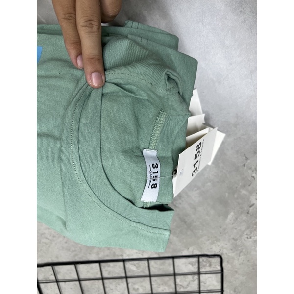 ( Xả kho ) Áo phông tay lỡ 3158 XANH MINT