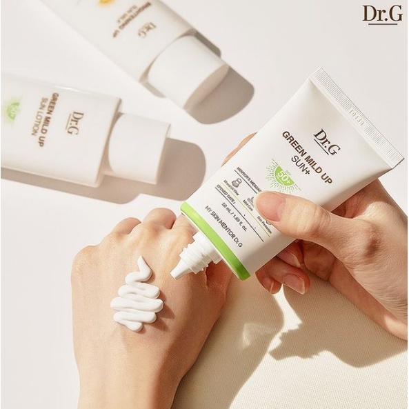 Kem chống nắng 𝗗𝗥.𝗚 𝗚𝗥𝗘𝗘𝗡 𝗠𝗜𝗟𝗗 𝗨𝗣 𝗦𝗨𝗡+  Nhập Khẩu Hàn Quốc (date 2023)