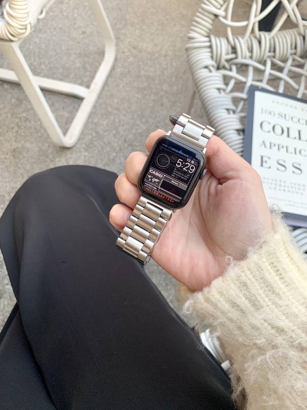 【Band+Cover】Dây đeo thép không gỉ cho đồng hồ iWatch 41mm 44mm 40mm 45mm Iwatch dòng seri 8 7 6 Se 5 4